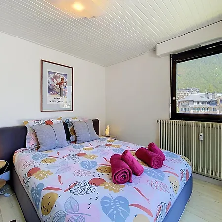 公寓 Two Bedroom Apartment, Hypercenter, Terrace Mont Blanc, Parking 霞慕尼